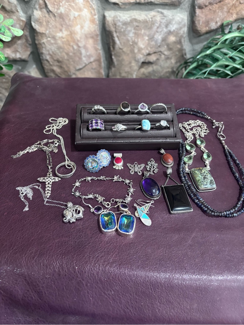 Huge sterling jewelry bundle